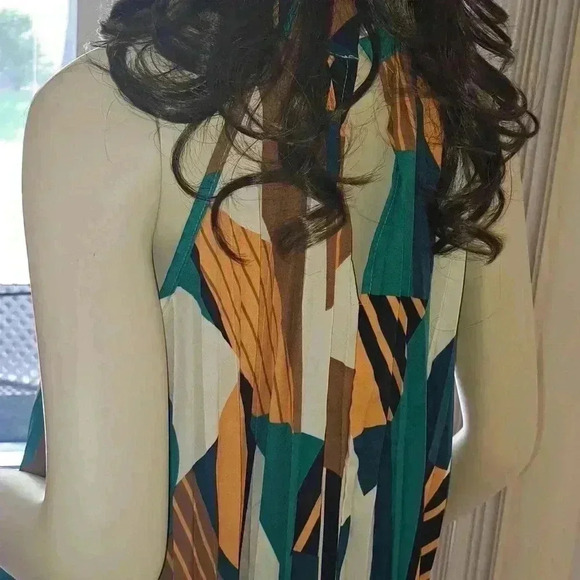 Dress pleated color block - Picture 6 of 7